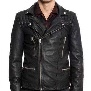 All Saints Catch Leather Biker Jacket